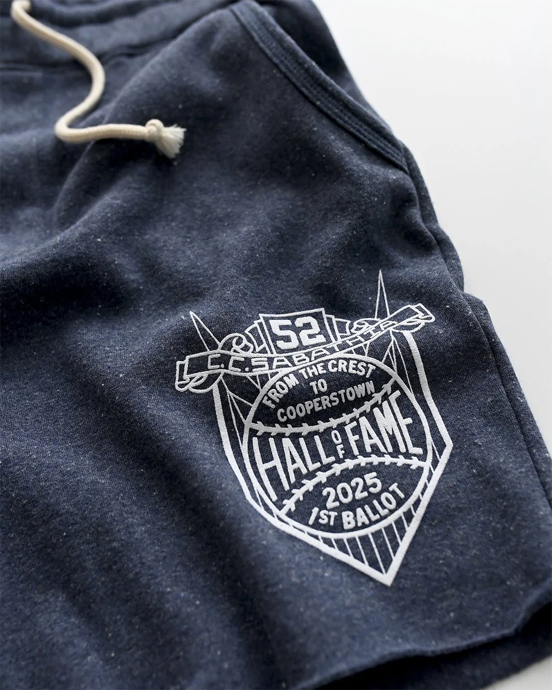 CC Sabathia Class of ‘25 HOF Navy Shorts - Image 3