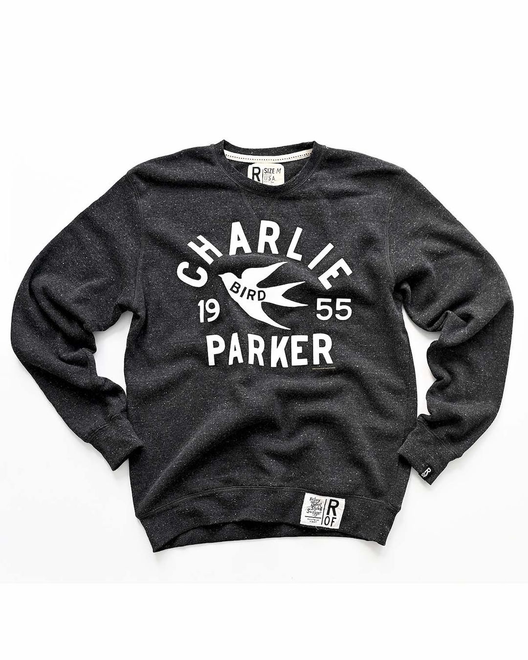 Charlie "Bird" Parker '55 Black Sweatshirt - Image 5
