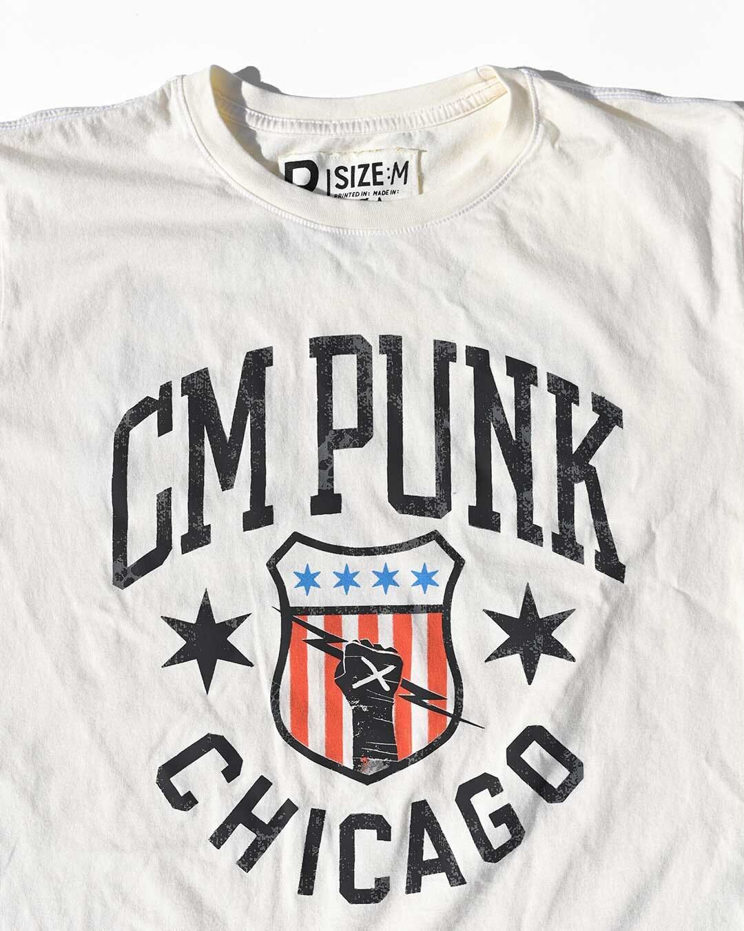 CM Punk Chicago White Tee - Image 6