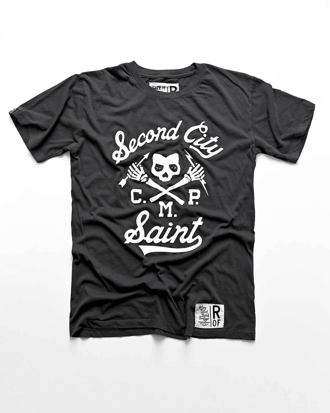 CM Punk 'Second City Saint' Black Tee - Image 4