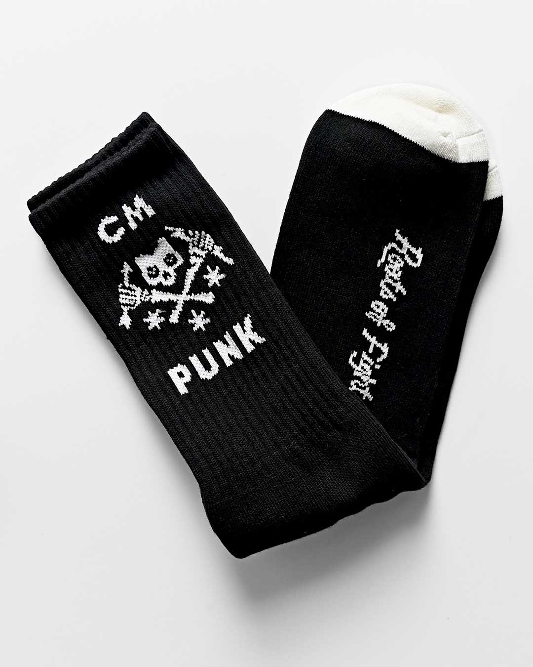 CM Punk Skull Black Socks - Image 4