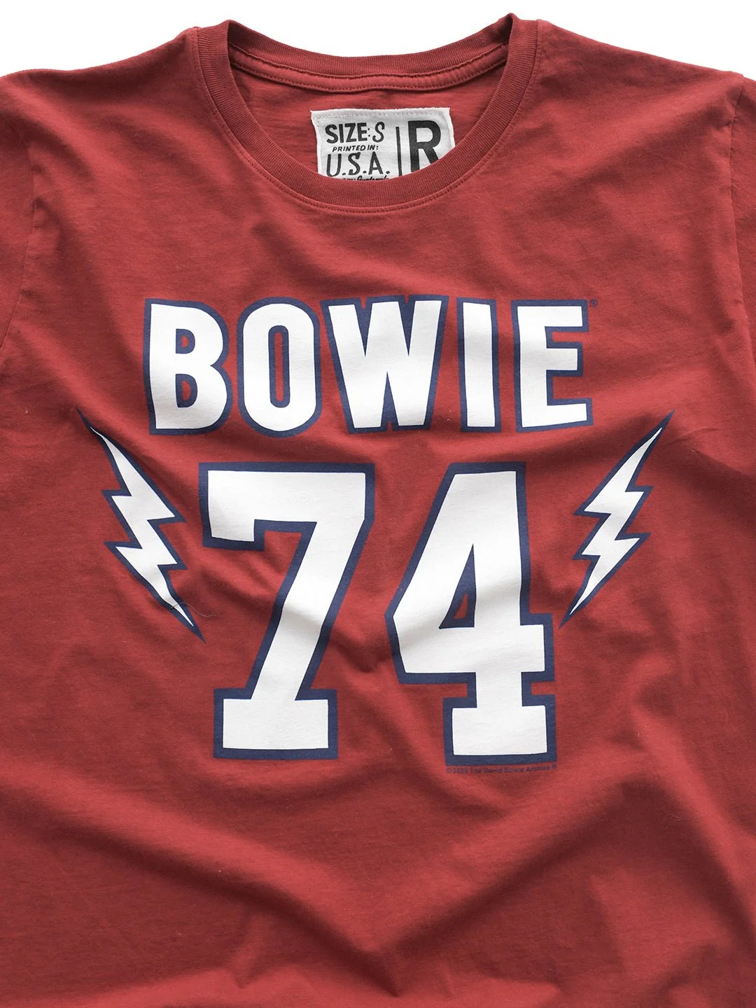 David Bowie '74 Cardinal Tee - Image 4