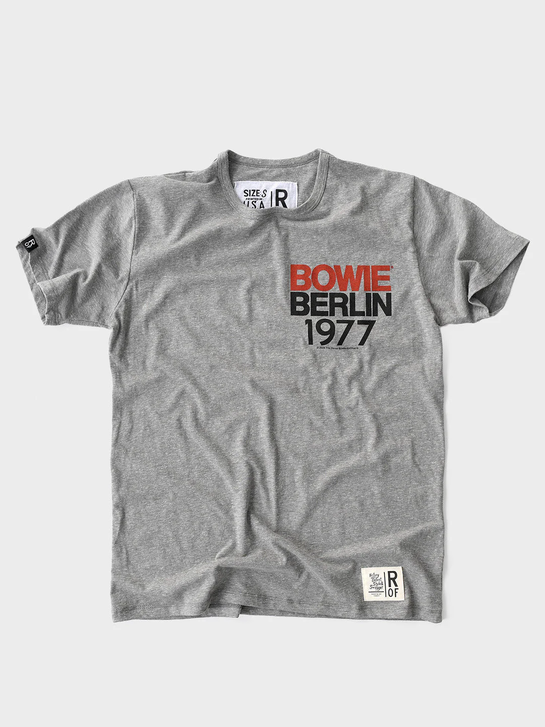 David Bowie Berlin '77 Grey Triblend Tee - Image 4