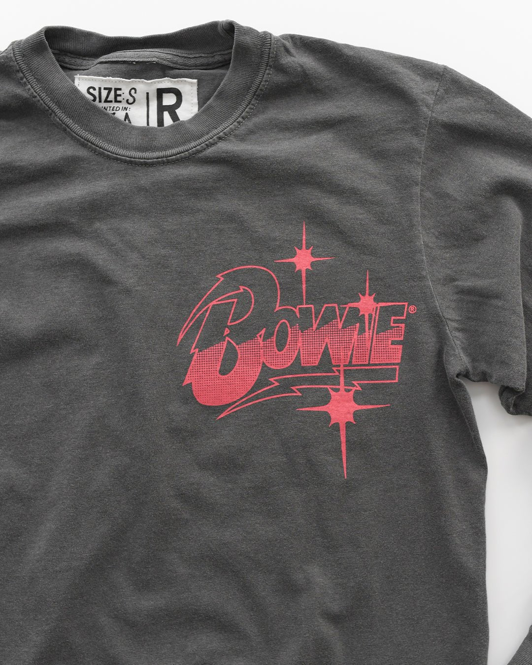 David Bowie Diamond Dogs Charcoal Long Sleeve Tee - Image 3
