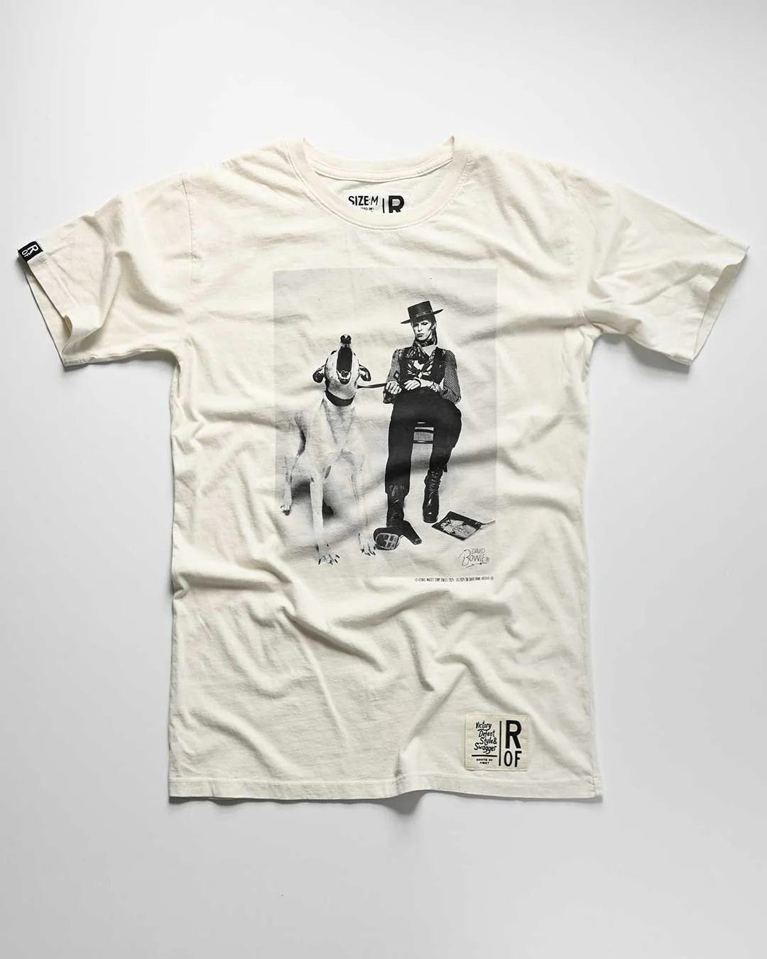 David Bowie Diamond Dogs Photo White Tee - Image 4
