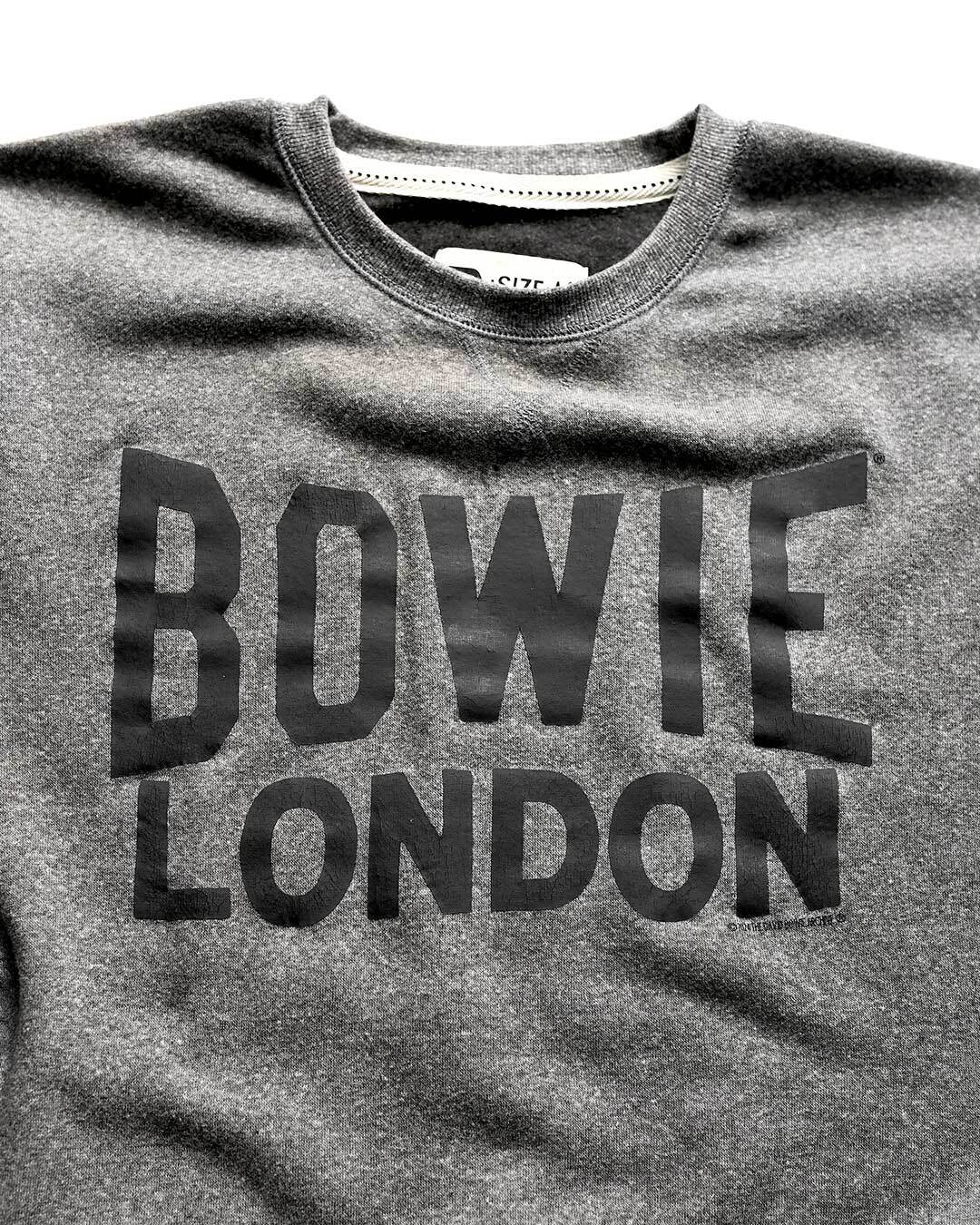 David Bowie London Grey Sweatshirt - Image 3