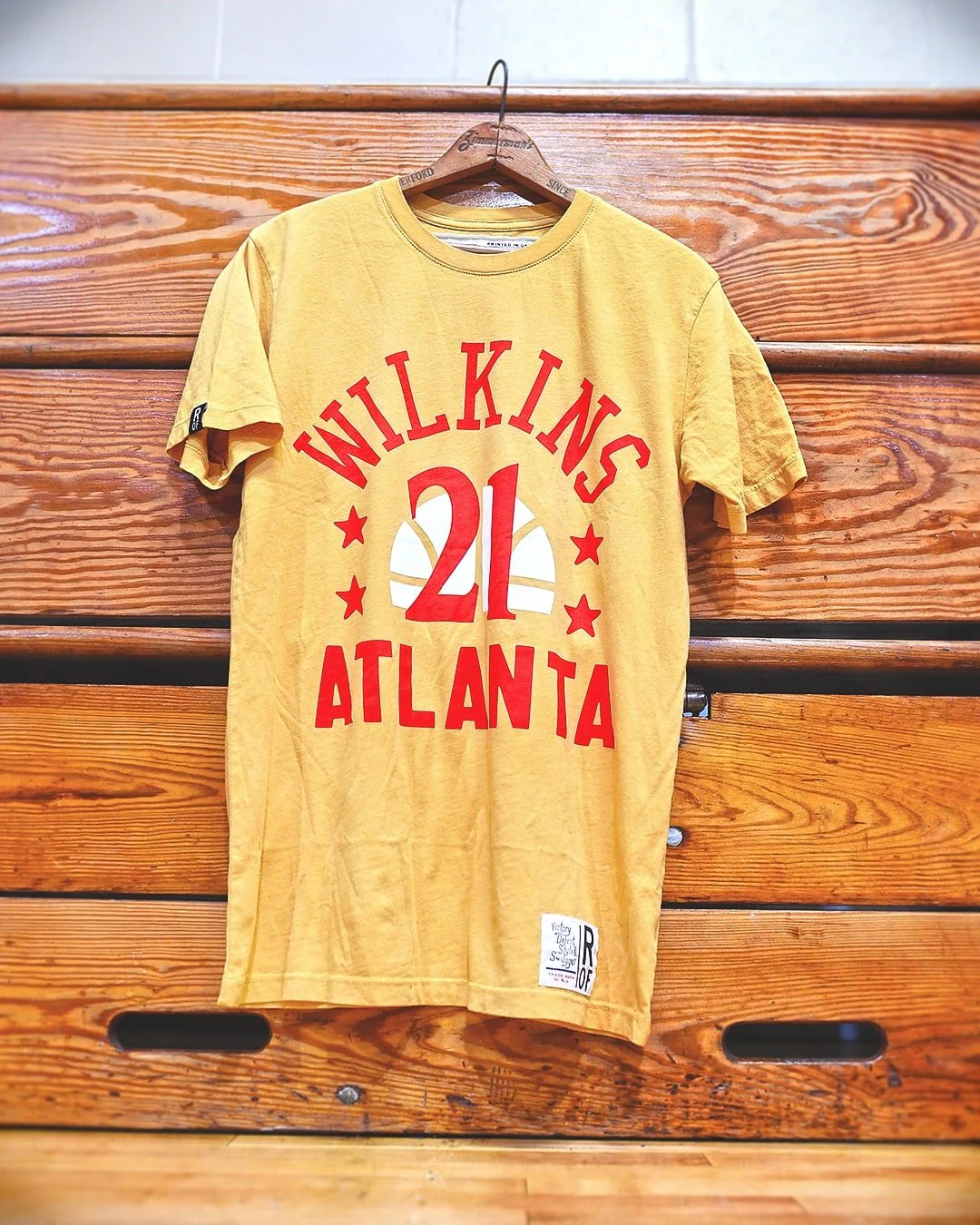 Dominique Wilkins Atlanta Yellow #21 Tee - Image 4