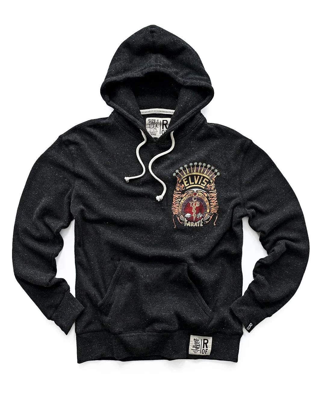 Elvis TCB Tiger Crest Black PO Hoody - Image 2