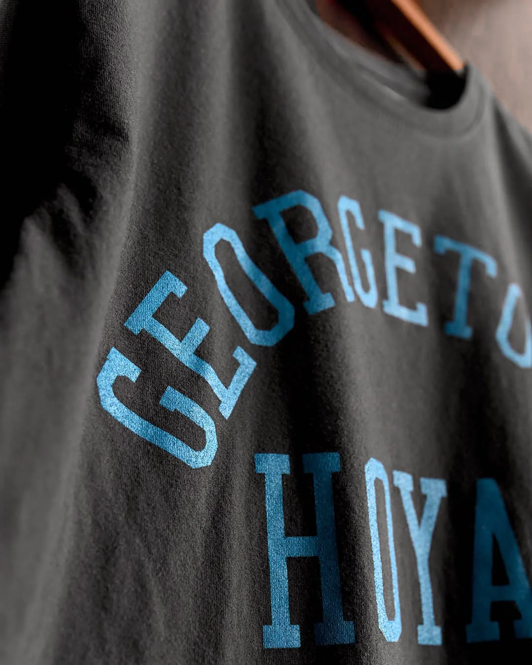 GU - Georgetown Hoyas Classic Black Tee - Image 3