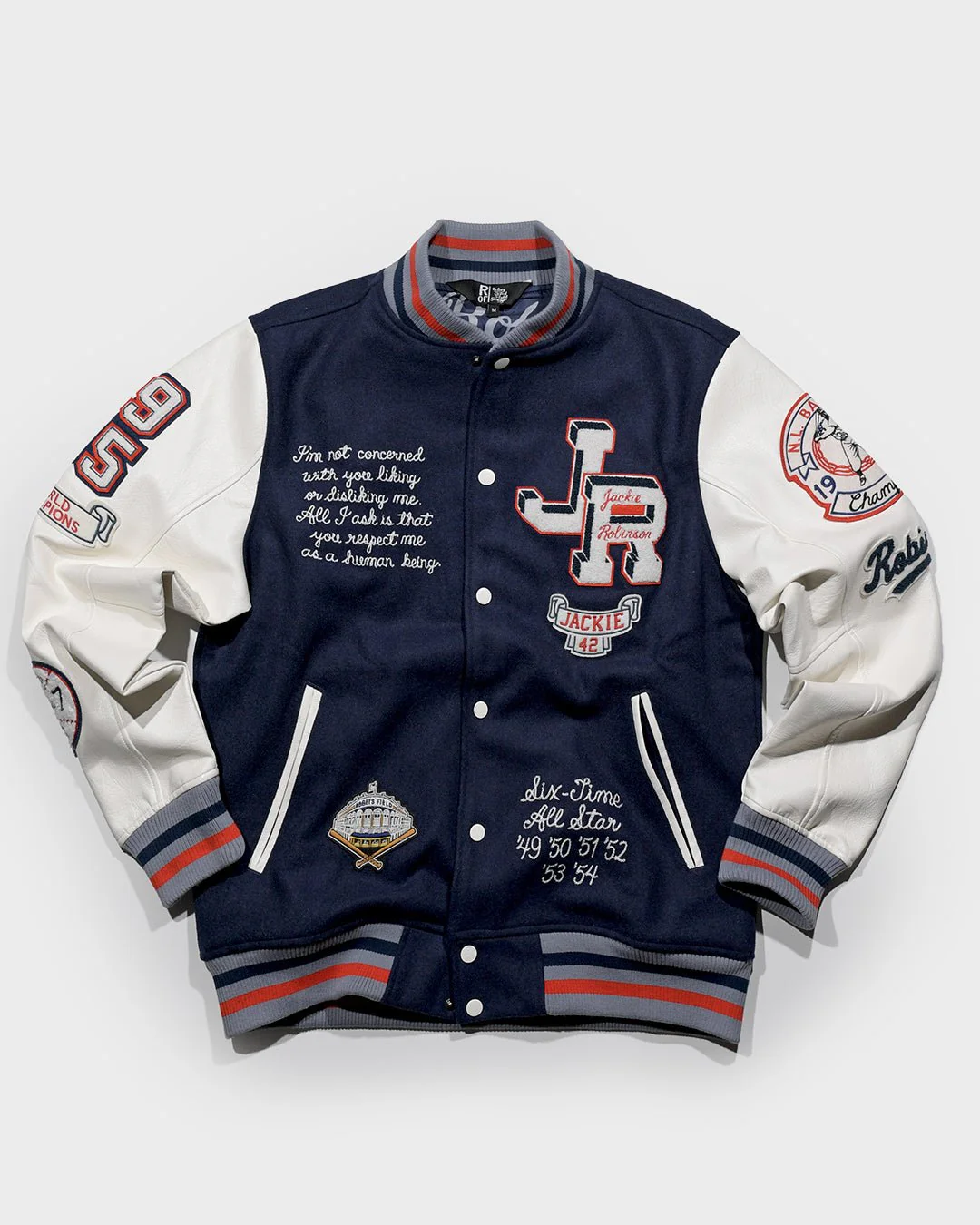 J. Robinson Brooklyn Blue Varsity Jacket - Image 16