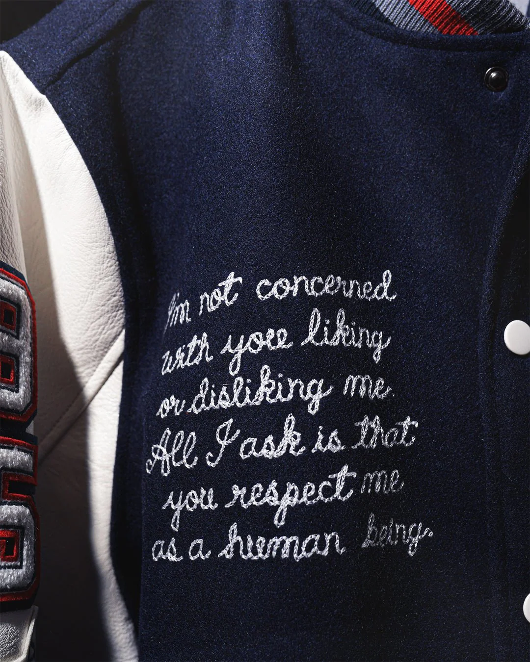 J. Robinson Brooklyn Blue Varsity Jacket - Image 7