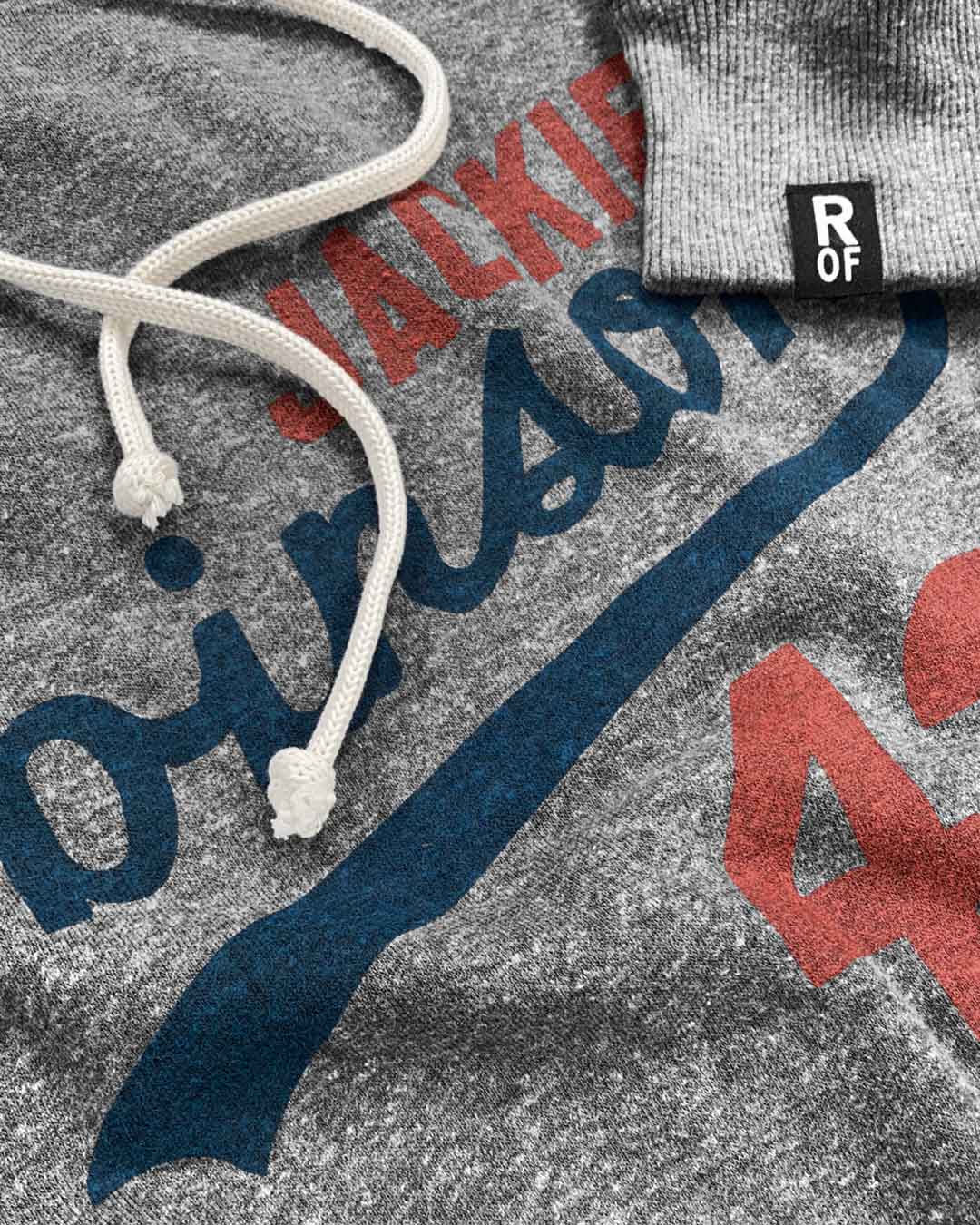 Jackie Robinson #42 Classic Grey PO Hoody - Image 3