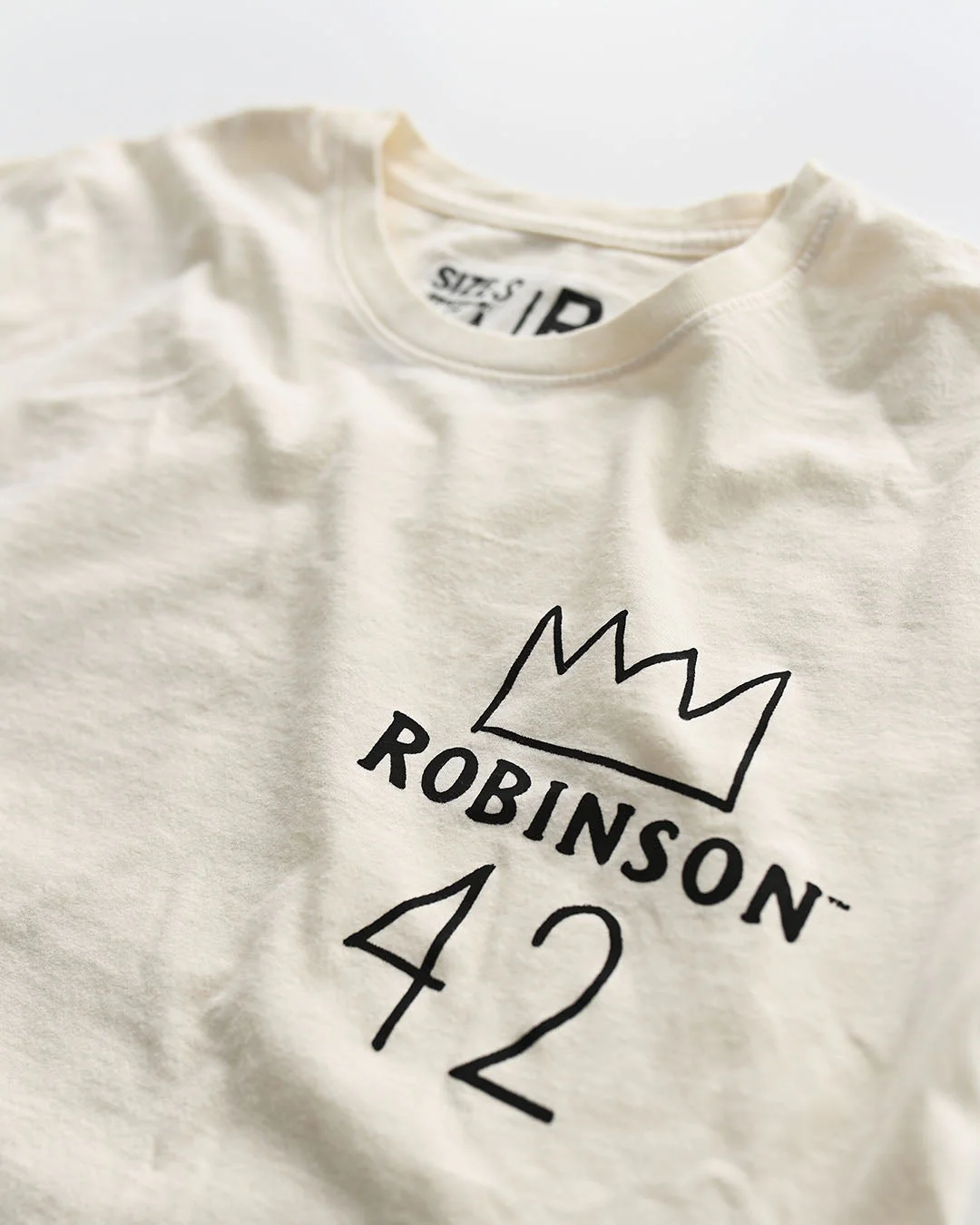 Jackie Robinson #42 Crown White Tee - Image 3