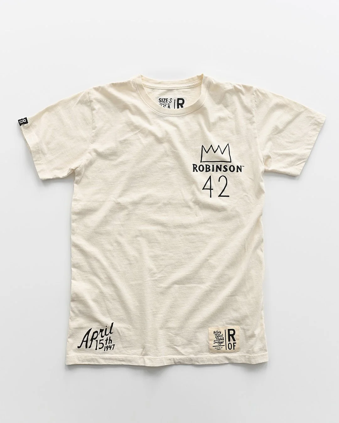Jackie Robinson #42 Crown White Tee - Image 4