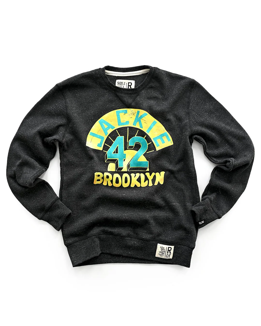 Jackie Robinson Brooklyn #42 Black Sweatshirt