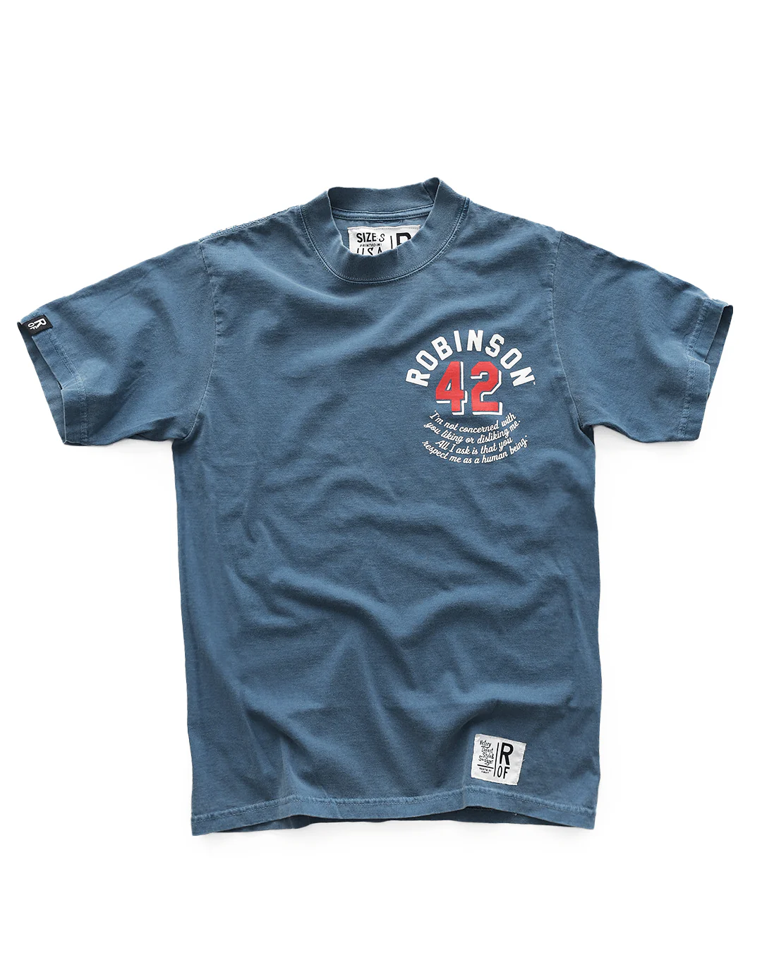 Jackie Robinson Respect #42 Denim Heavyweight Tee - Image 6