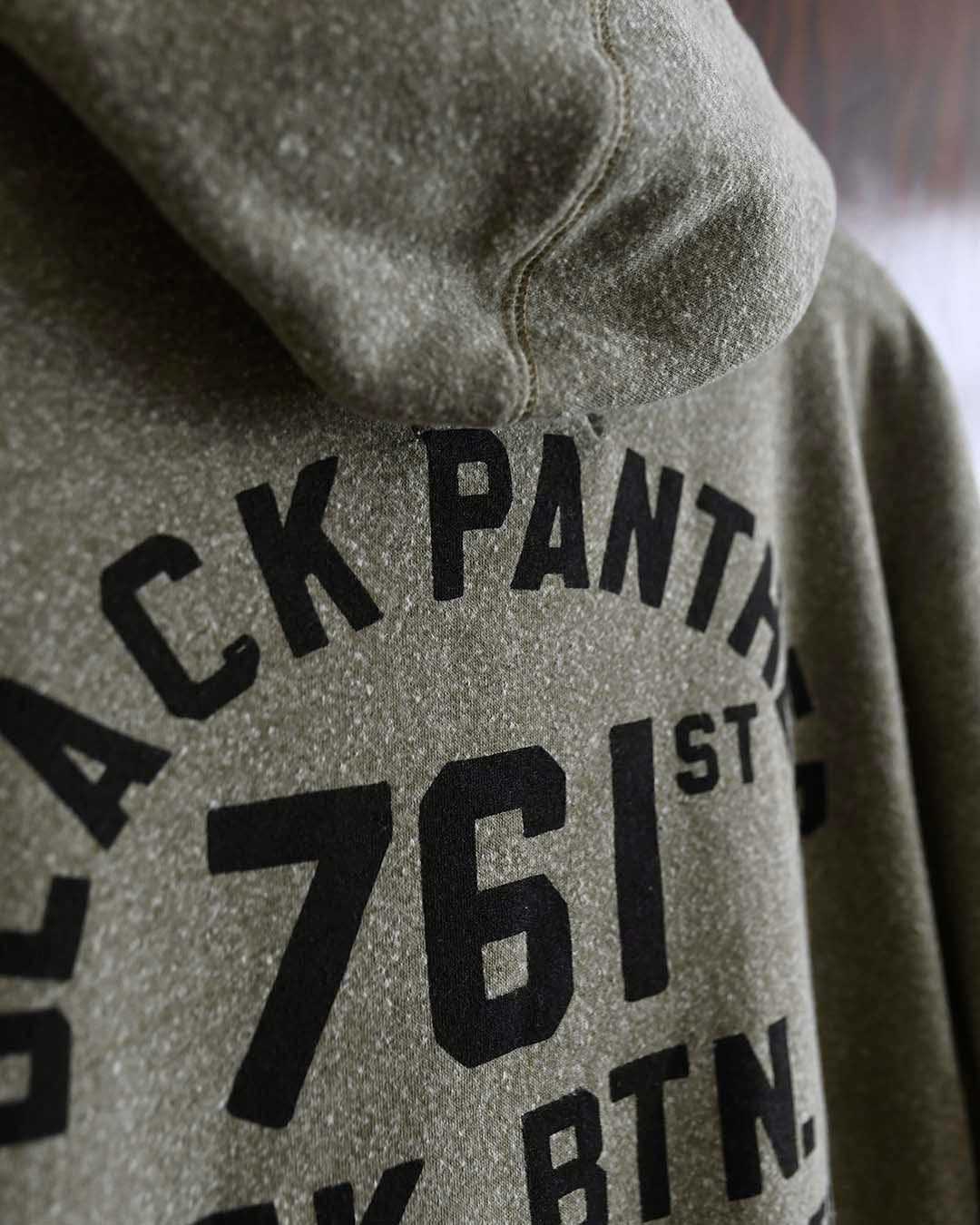 Jackie Robinson The Black Panthers Olive PO Hoody - Image 3