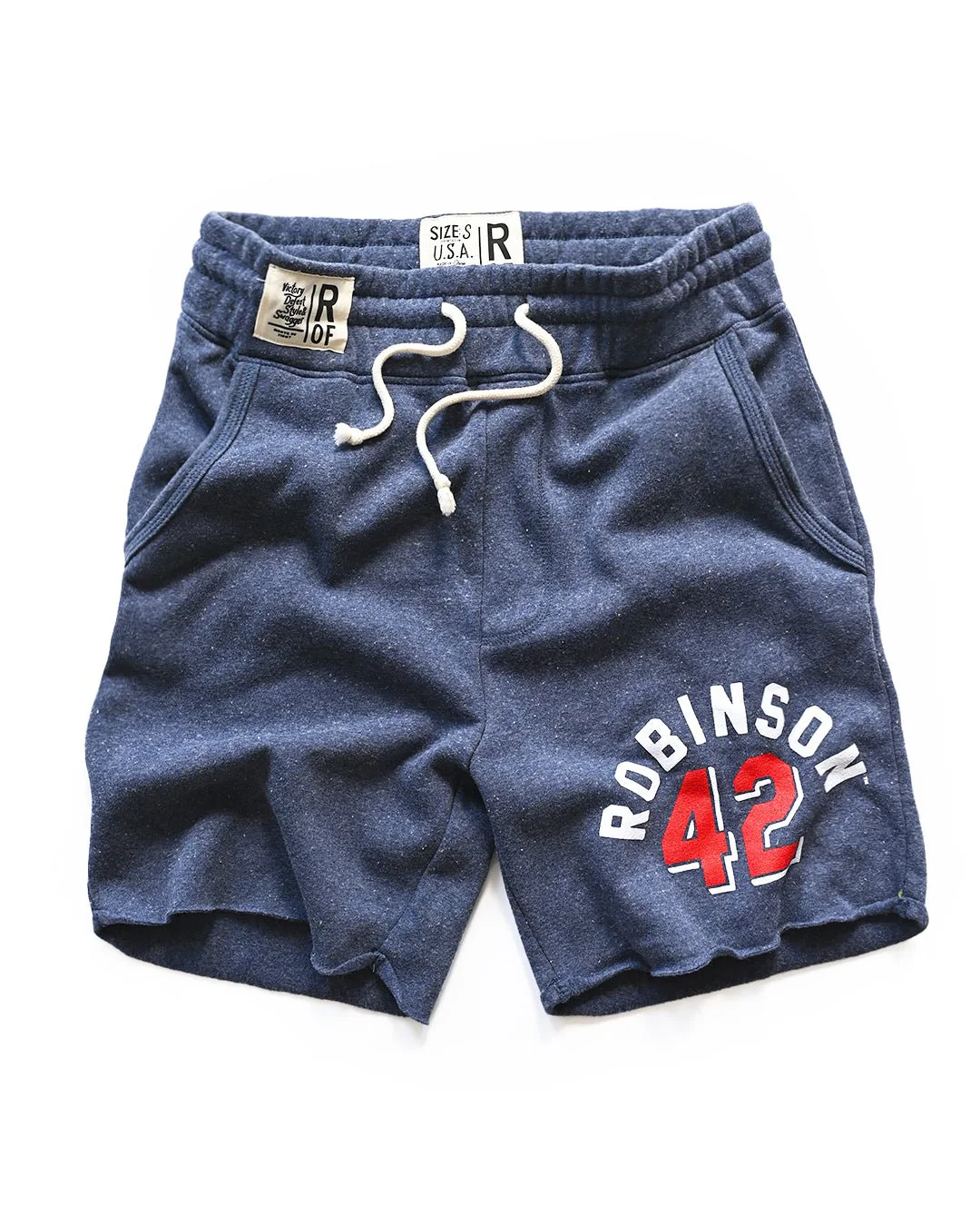 Jackie Robinson Vintage #42 Navy Shorts - Image 4