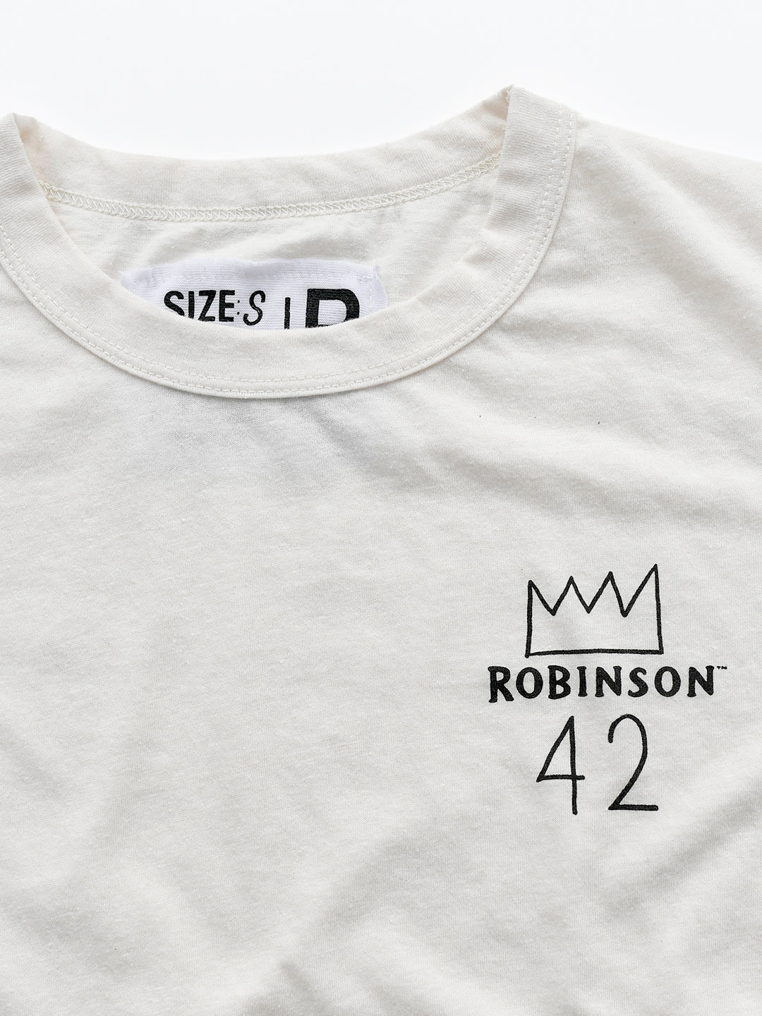 Jackie Robinson Vintage #42 Women's White Tee - Image 4