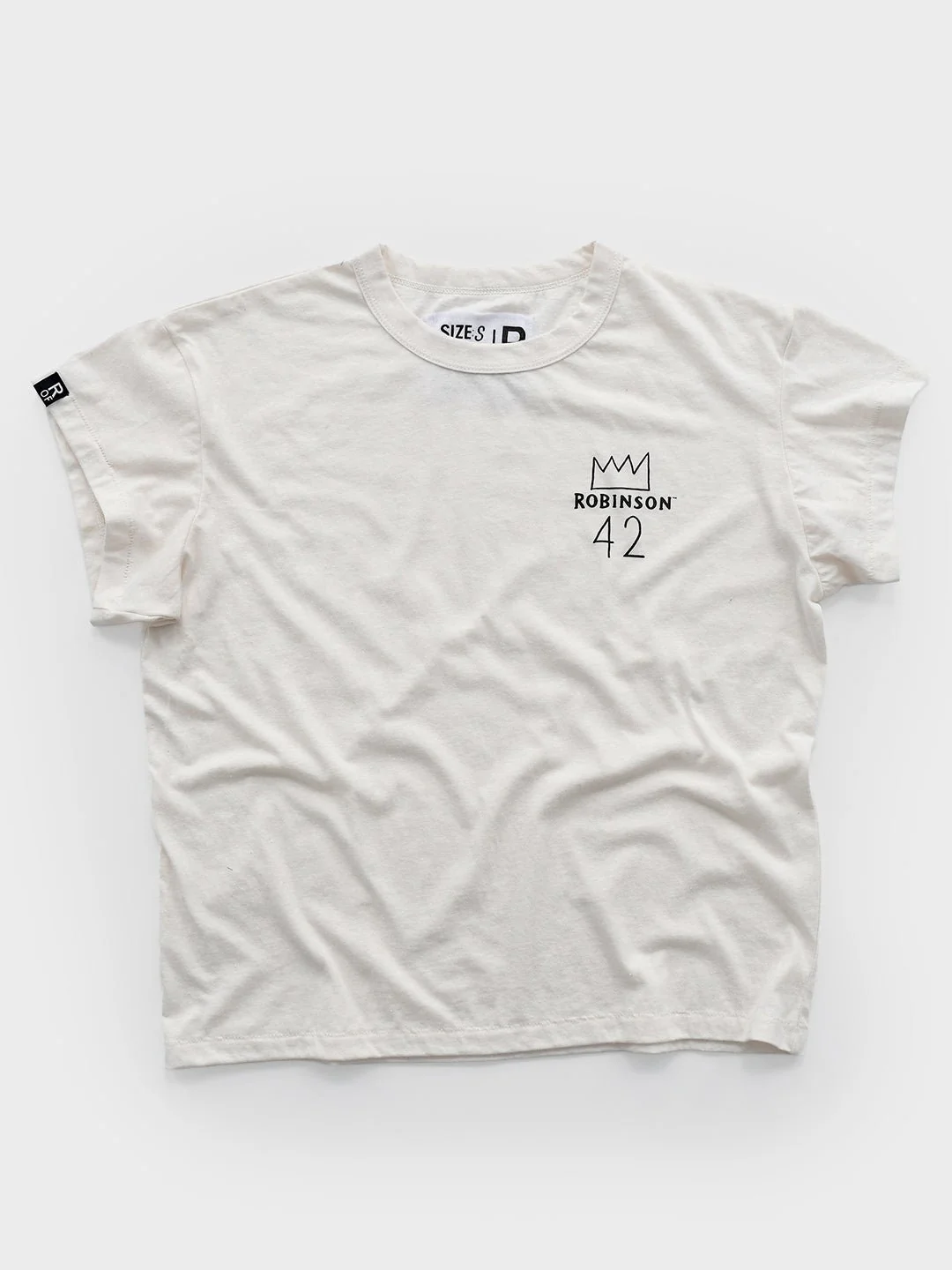 Jackie Robinson Vintage #42 Women's White Tee - Image 5