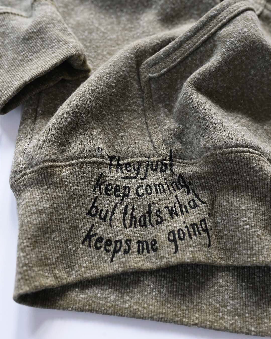 Jim Thorpe Canton #21 Olive PO Hoody - Image 3
