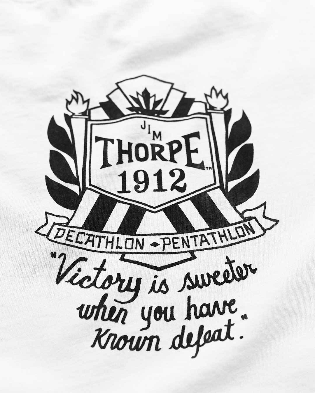 Jim Thorpe Games 1912 White Tee - Image 3