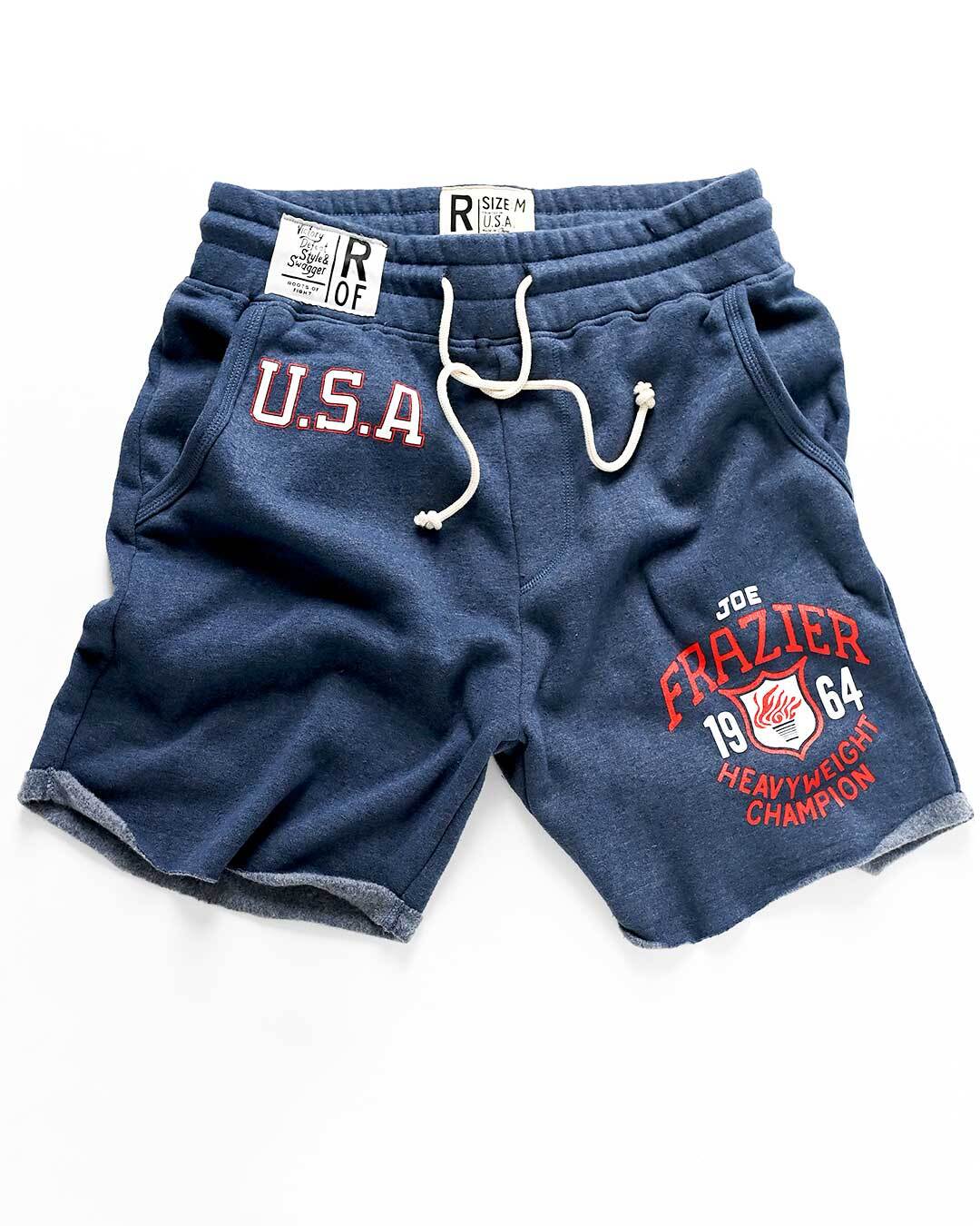 Joe Frazier Games 1964 Navy Shorts - Image 5