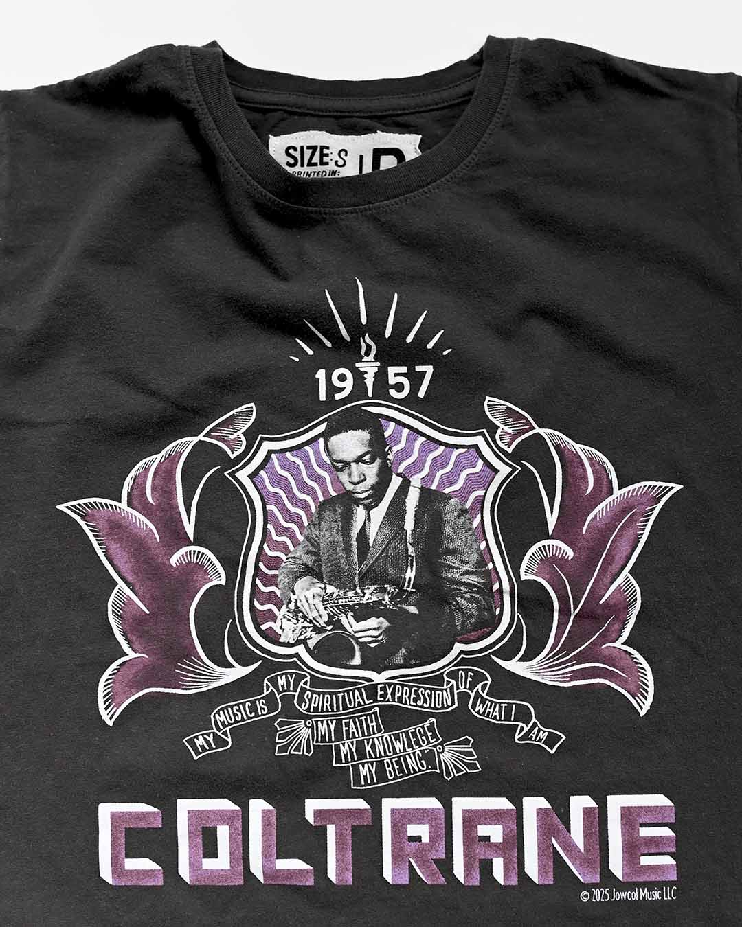 John Coltrane Graphic Black Tee - Image 3