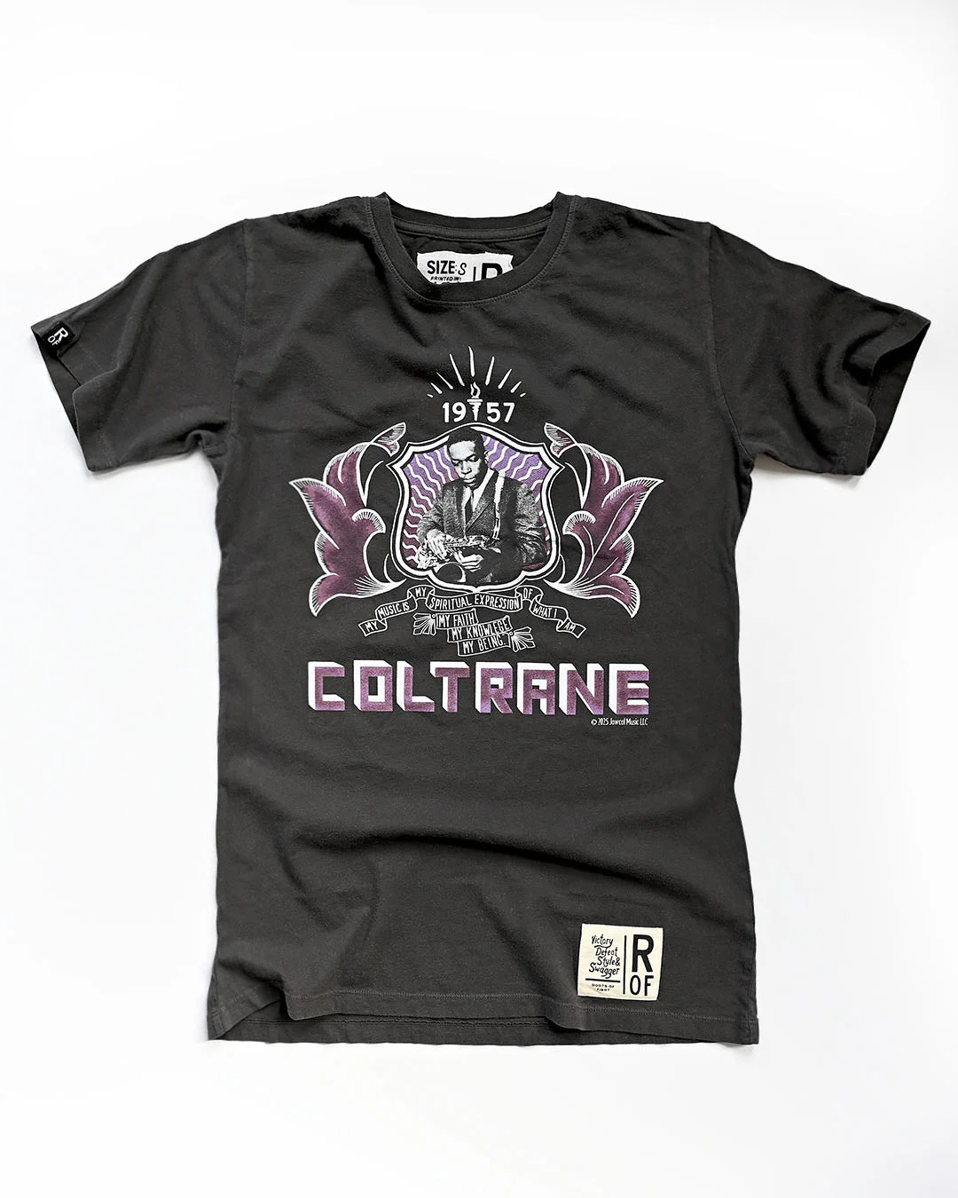 John Coltrane Graphic Black Tee - Image 5