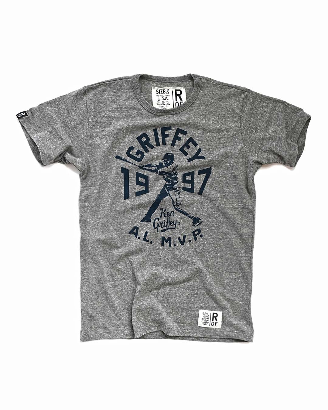 K. Griffey Jr. '97 AL MVP Grey Triblend Tee - Image 3