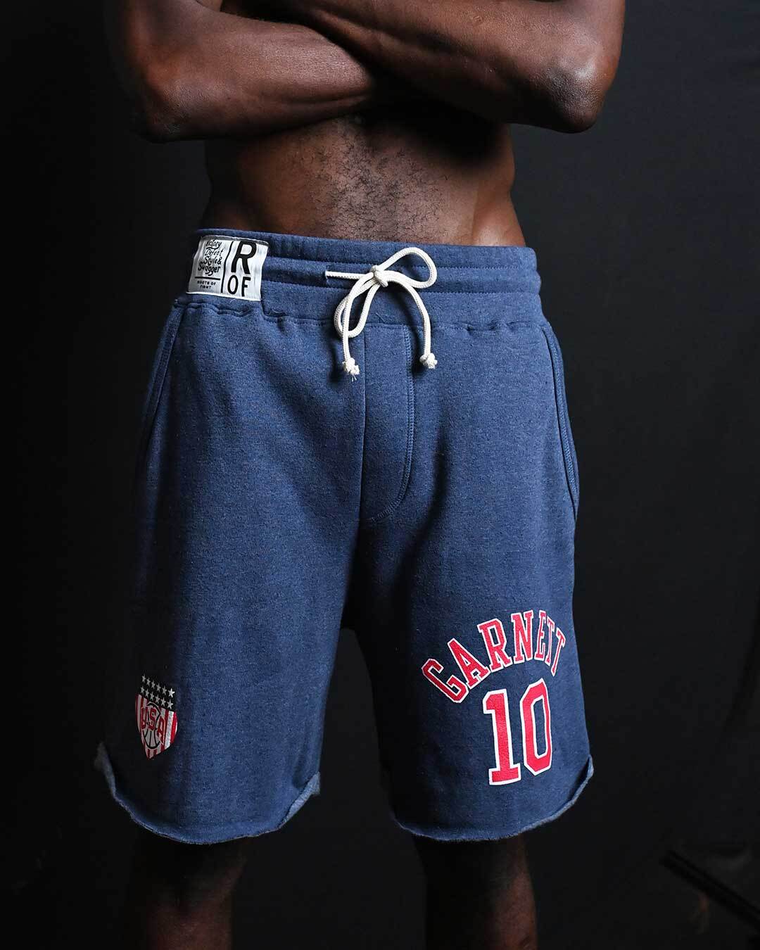 Kevin Garnett Games 2000 USA Navy Shorts - Image 3
