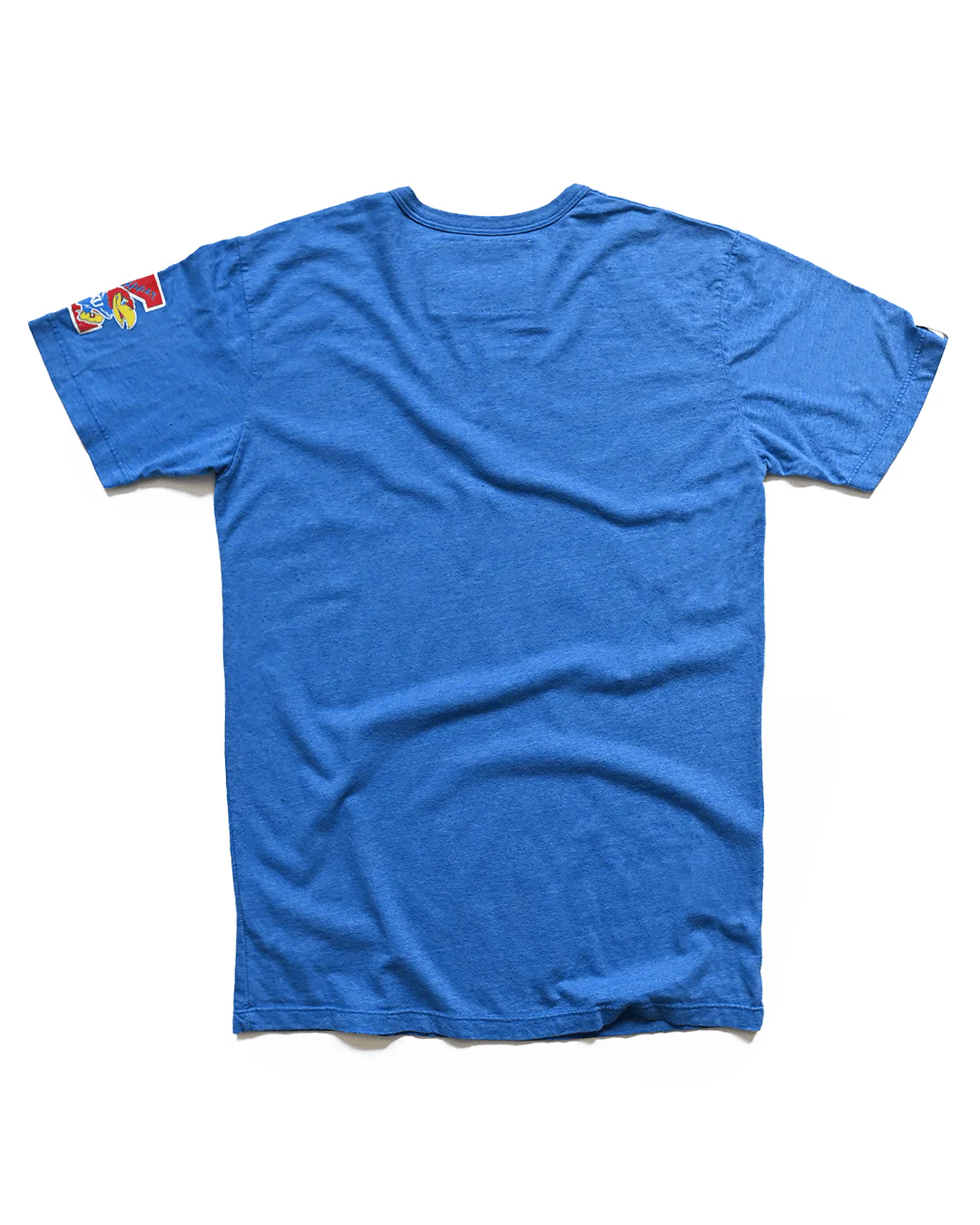 KU - Wilt Chamberlain #13 Blue Triblend Tee - Image 3