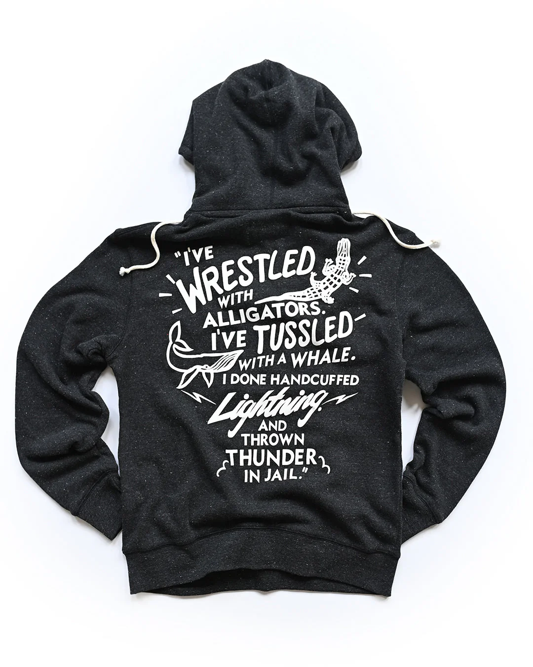 M. Ali Alligator Quote Black PO Hoody - Image 5