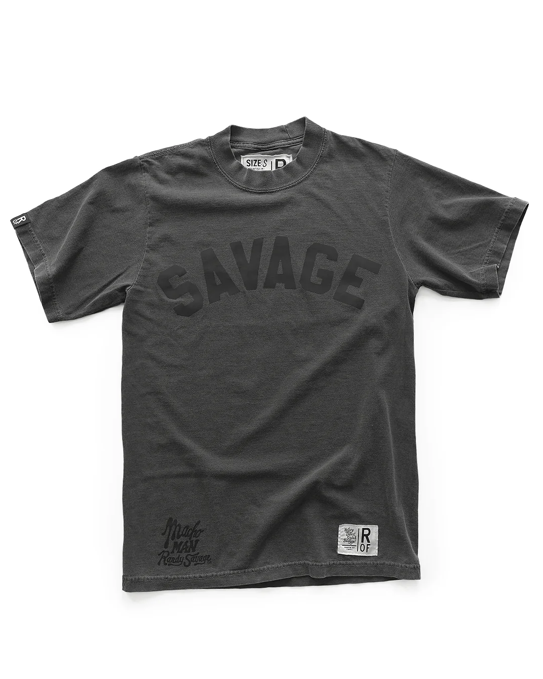 Macho Man 'Savage' Charcoal Heavyweight Tee - Image 7