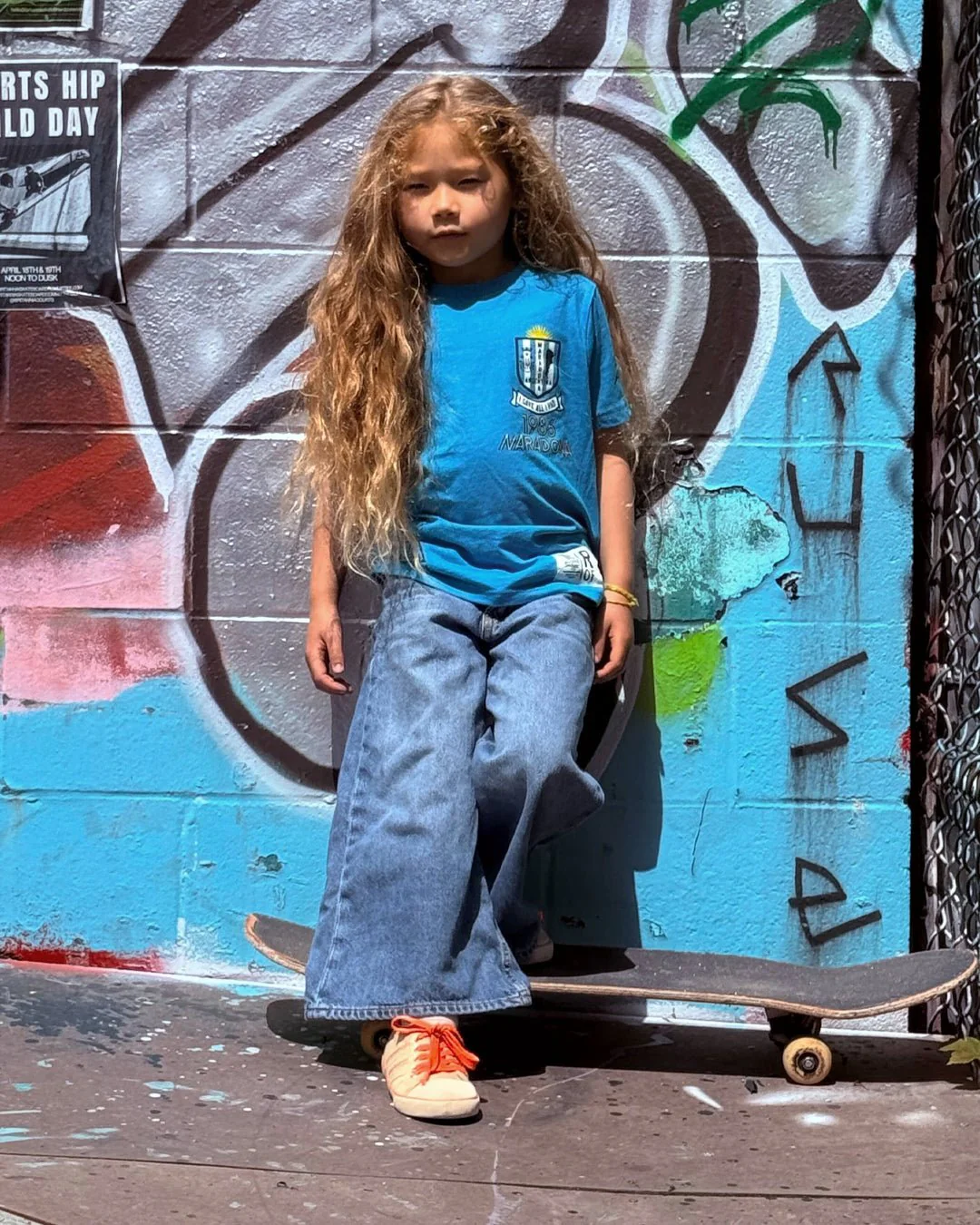 Maradona #10 Blue Kid's Tee - Image 3