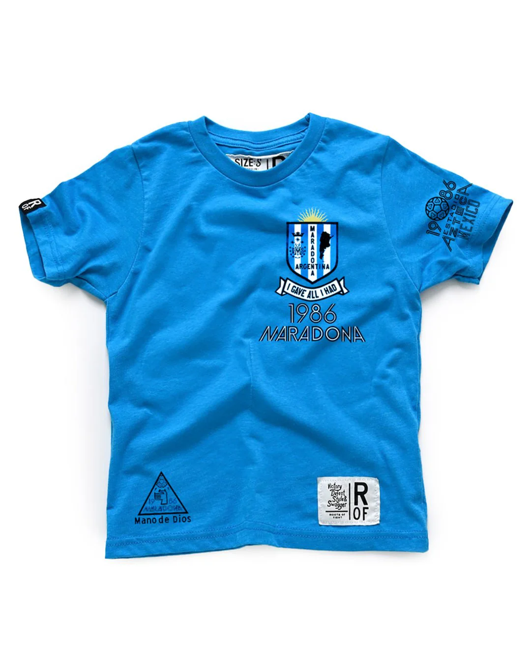 Maradona #10 Blue Kid's Tee - Image 4
