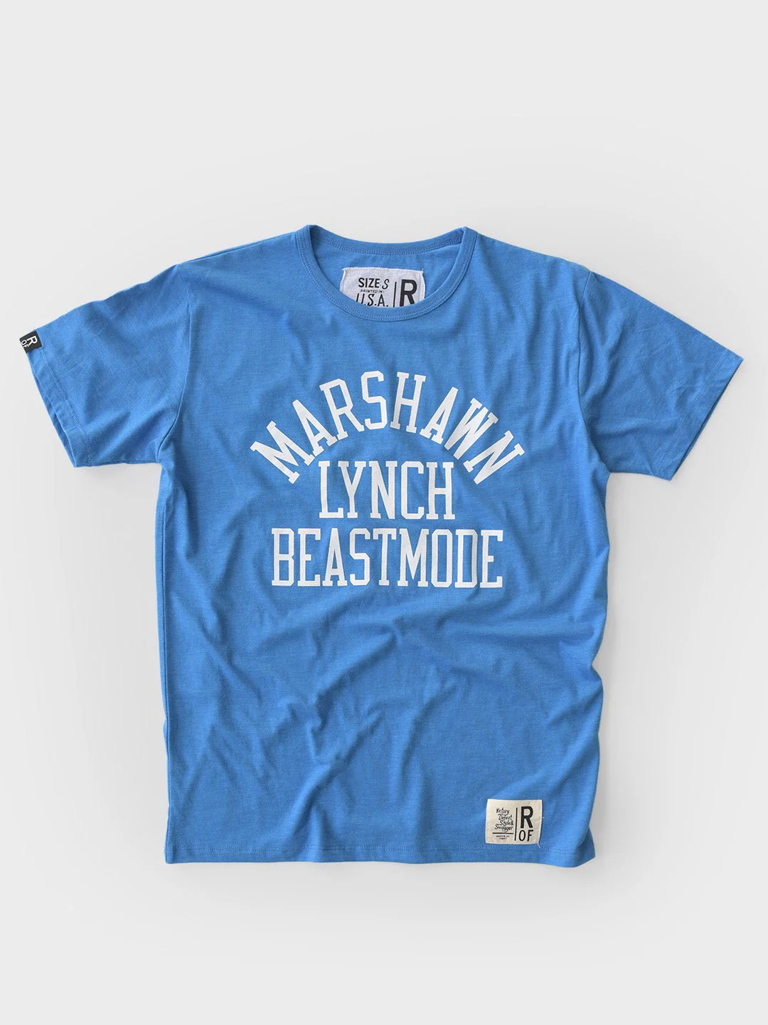 Marshawn Lynch Beastmode Blue Triblend Tee - Image 4