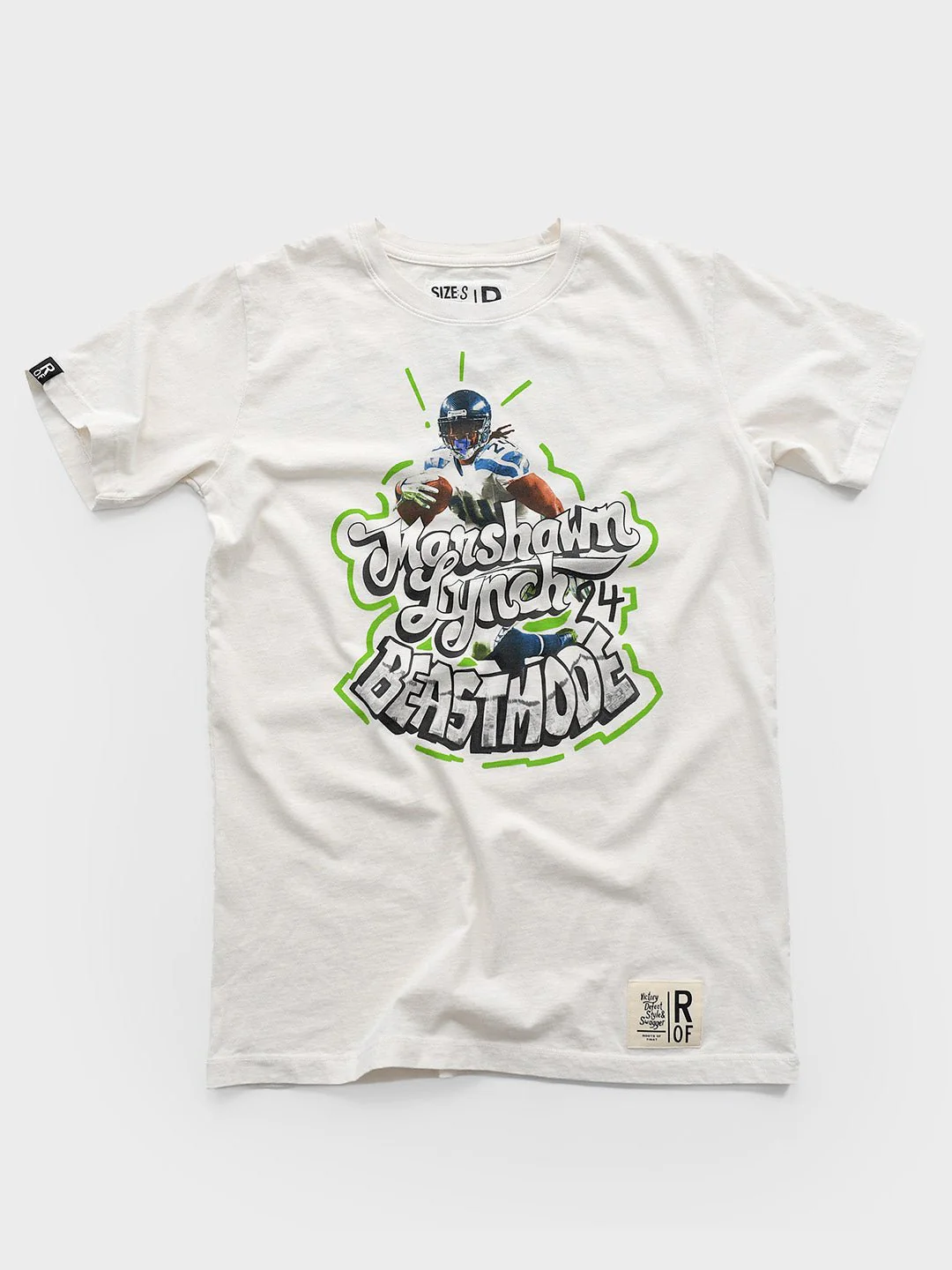 Marshawn Lynch Beastmode White Tee - Image 5
