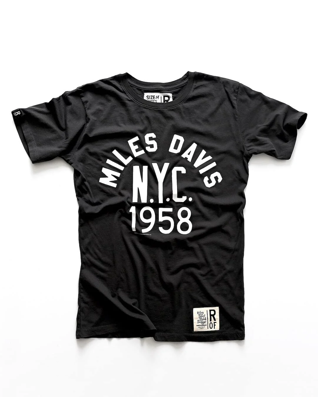 Miles Davis 1958 NYC Black Tee - Image 3