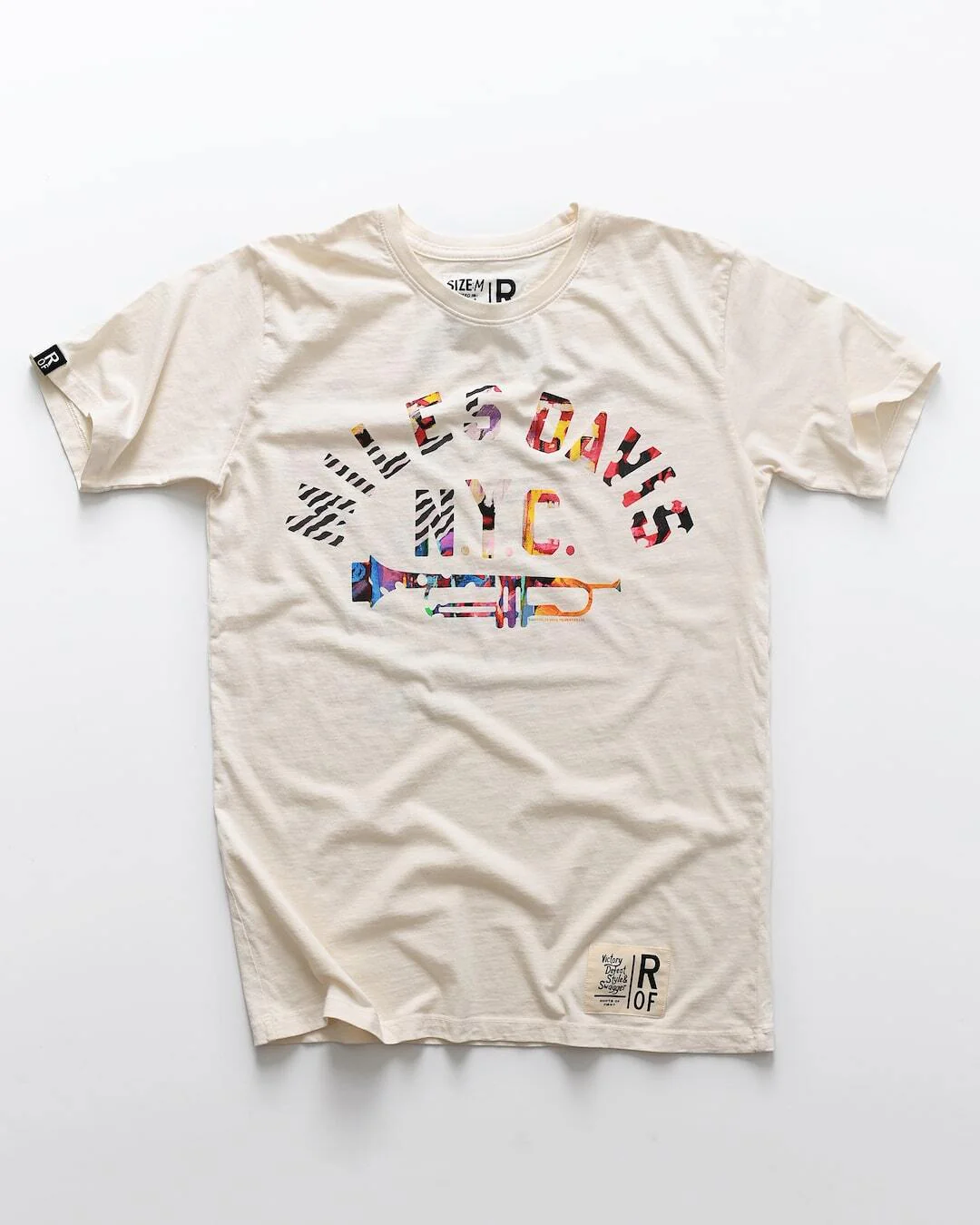 Miles Davis NY Trumpet White Tee - Image 5