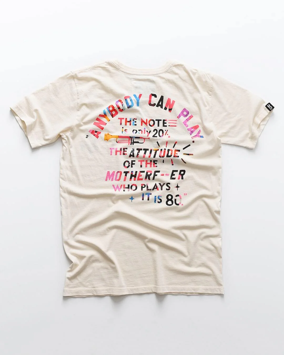 Miles Davis NY Trumpet White Tee - Image 6