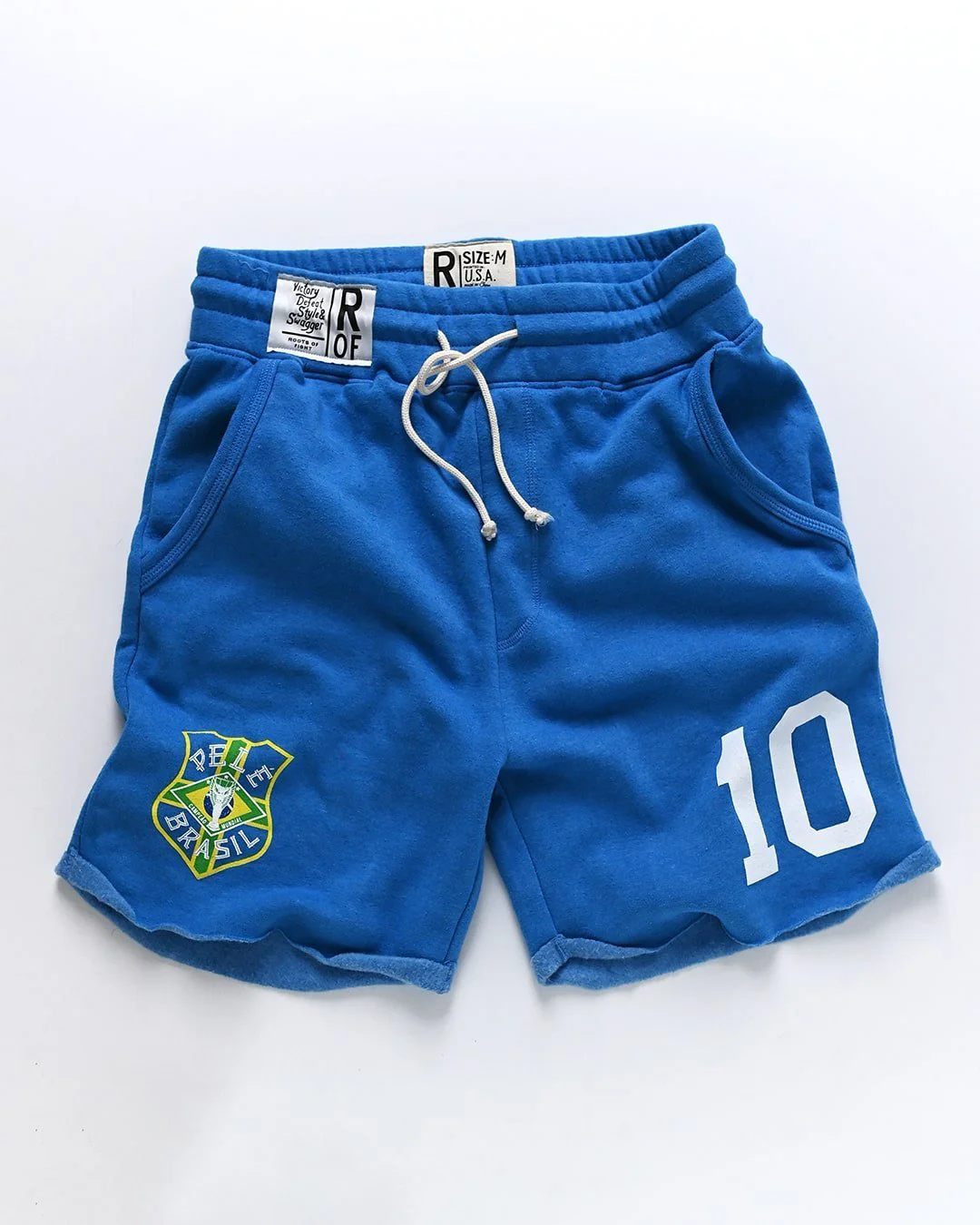 Pelé #10 Brasil Blue Shorts - Image 5