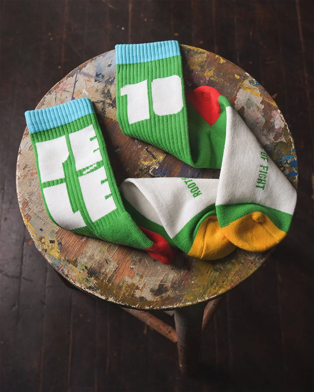 Pelé #10 Brasil Green Socks - Image 3