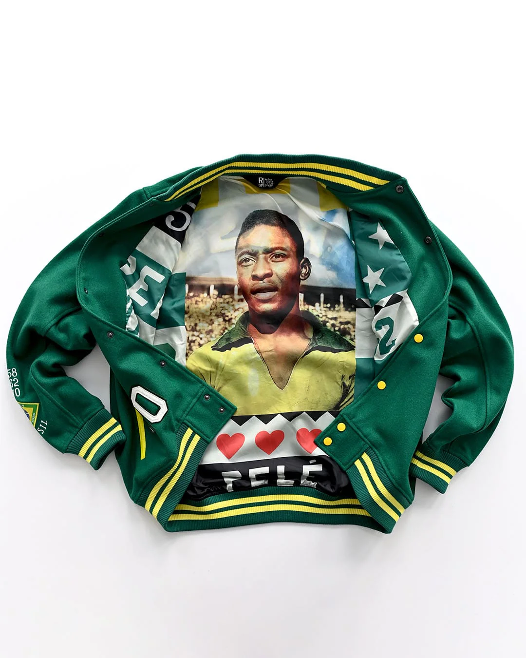 Pelé #10 Brasil Melton Jacket - Image 3