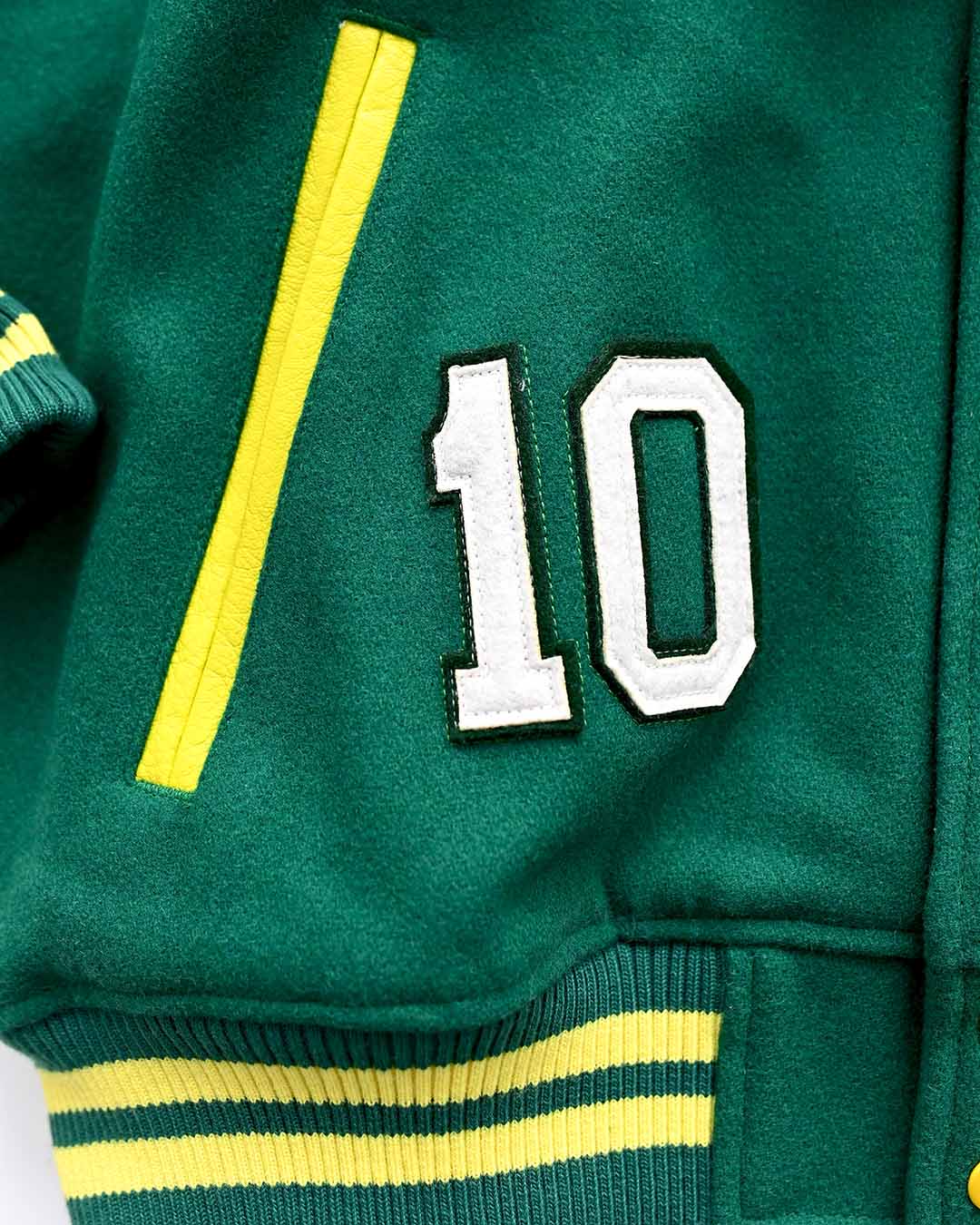 Pelé #10 Brasil Melton Jacket - Image 7