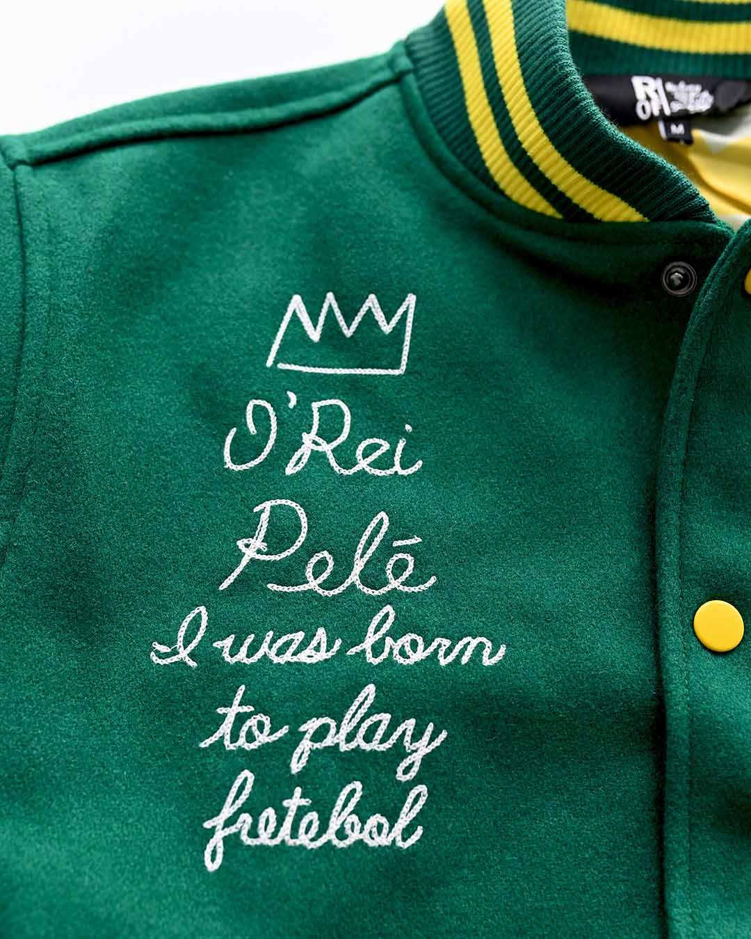 Pelé #10 Brasil Melton Jacket - Image 8