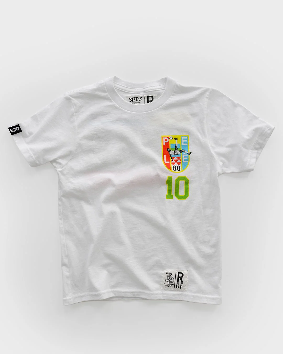 Pelé #10 Brasil White Kid's Tee - Image 6