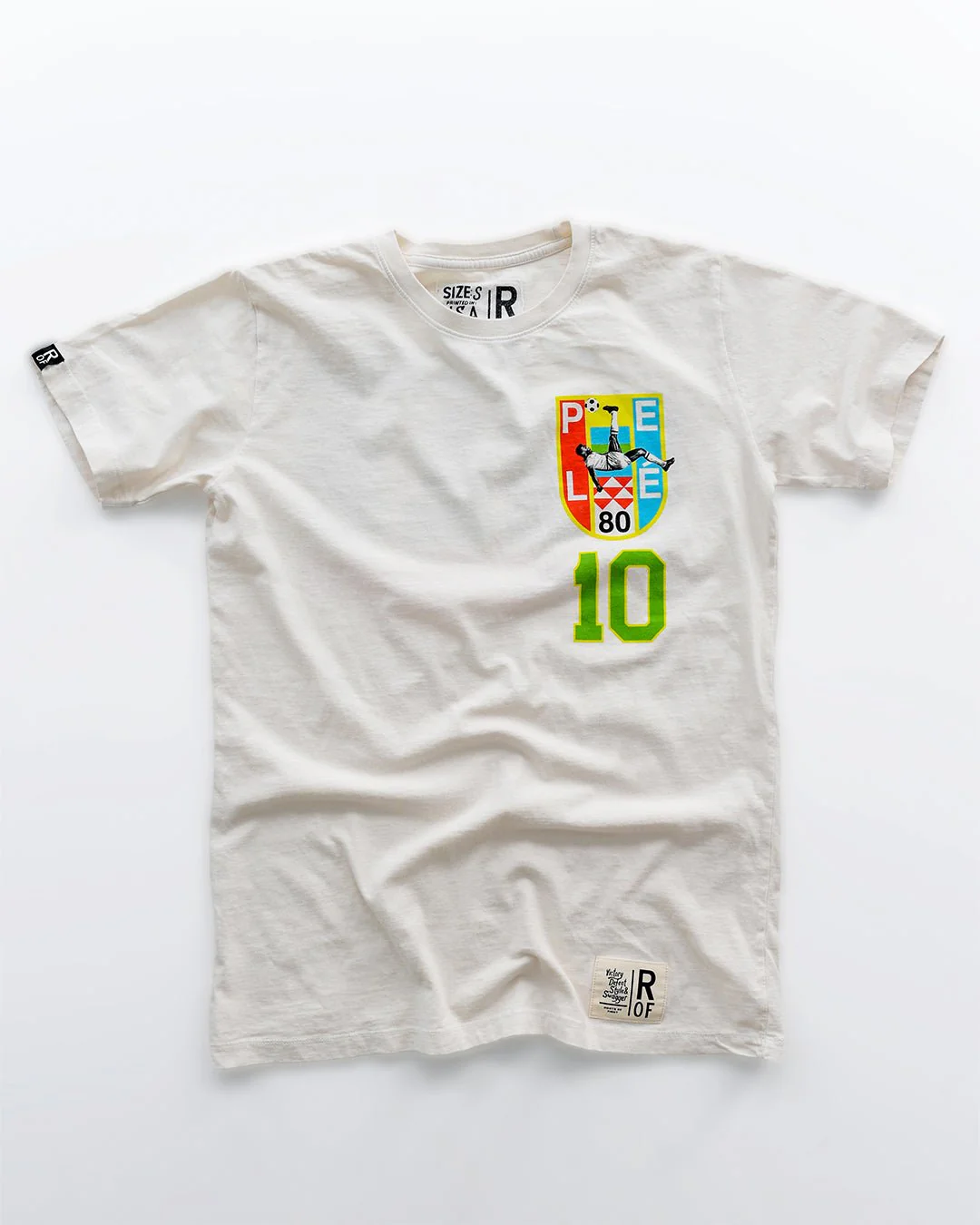 Pelé #10 Brasil White Tee - Image 4