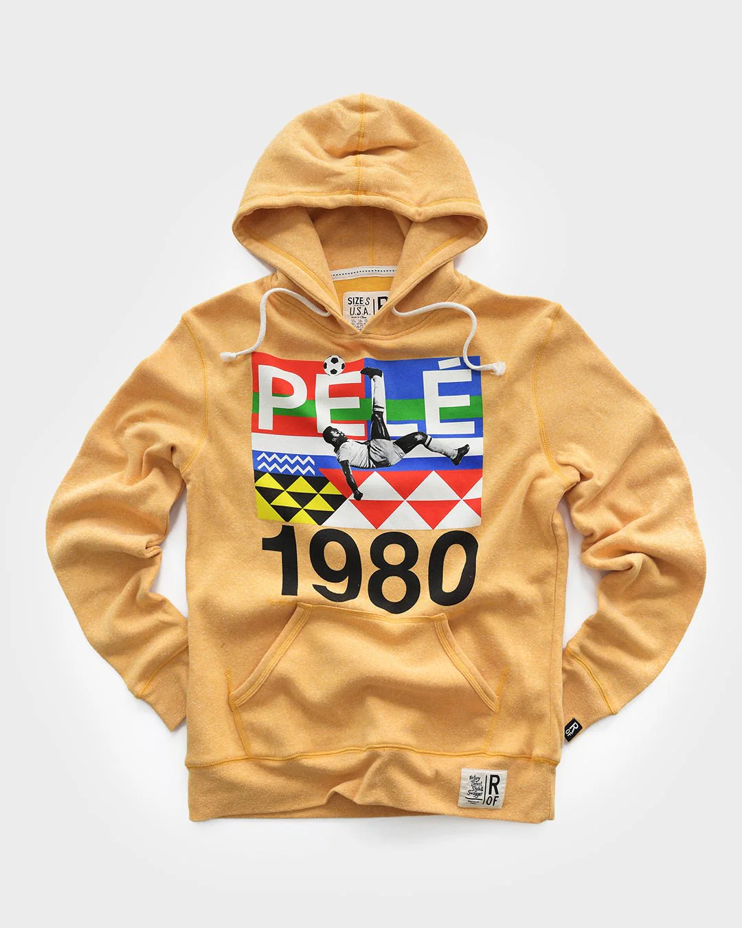 Pelé Brasil 1980 Gold PO Hoody - Image 5