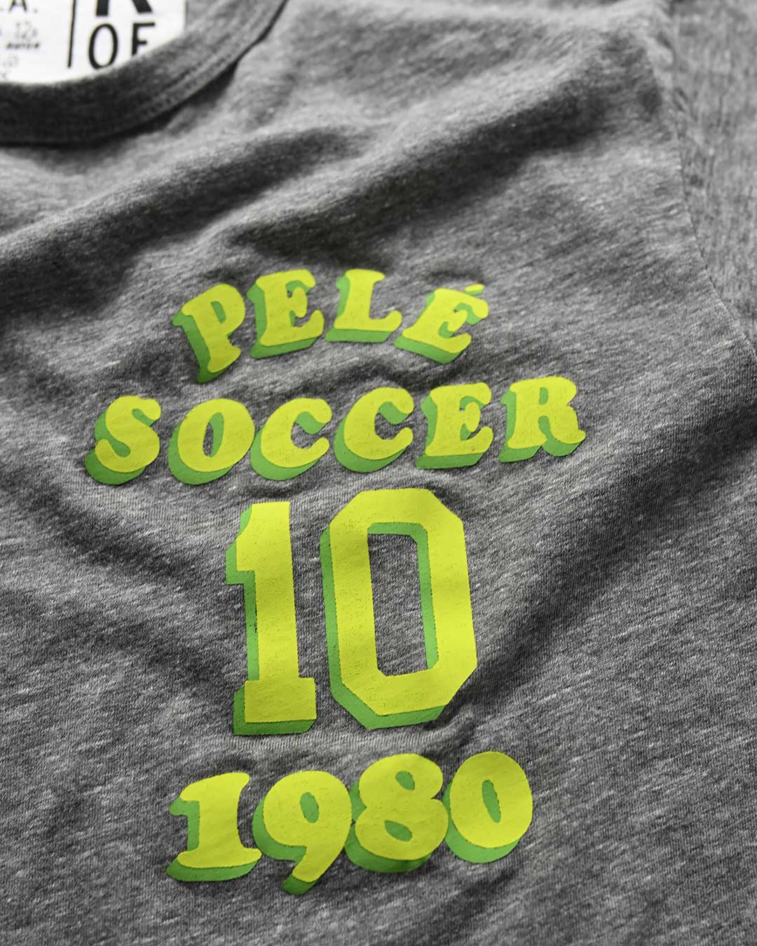 Pelé Soccer Grey Tee - Image 4